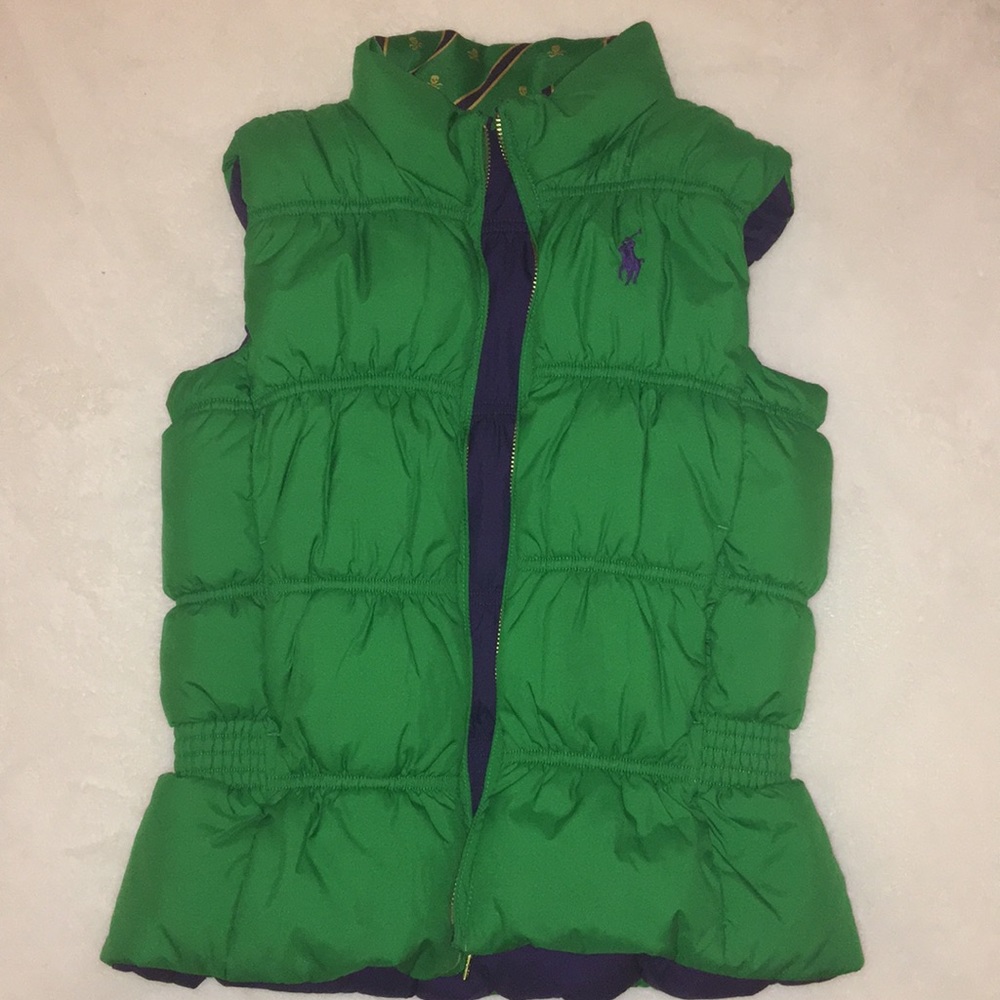 Ralph Lauren reversible girls vest size 8-10